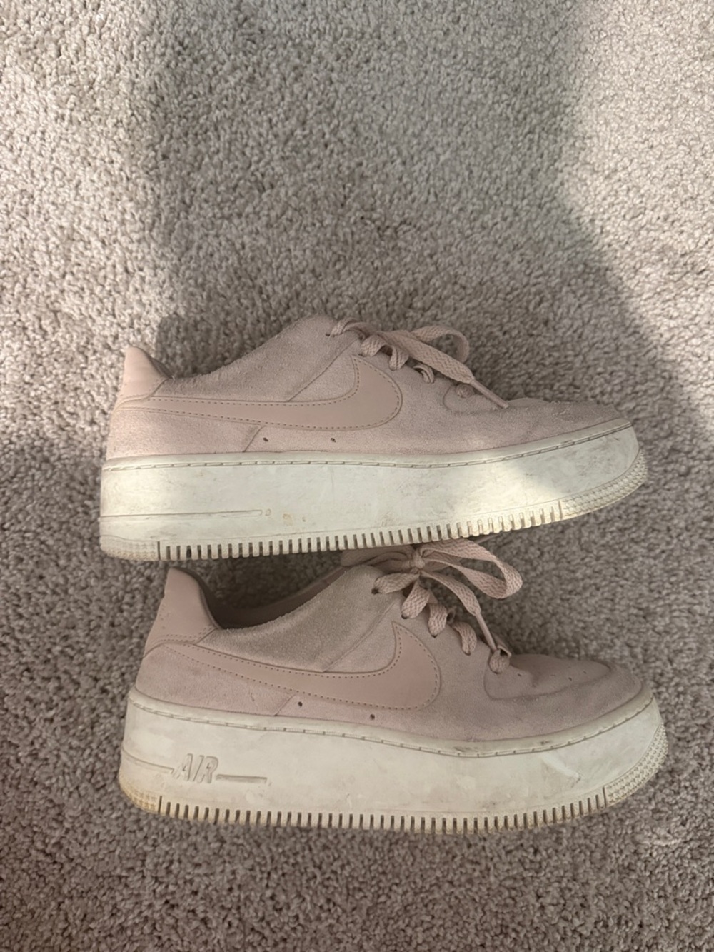 Nike Women’s Platform Sneakers in Blush Pink